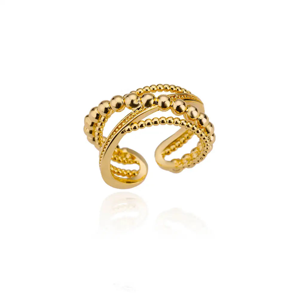 Bagues en acier inoxydable 316L pour femmes, couleur or, ne se décolore jamais, bagues classiques de luxe, bagues de couple de mariage, bijoux, livraison gratuite