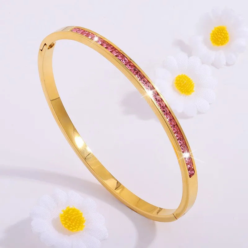 Éclat Précieux — Bracelets Empilables en Acier Inoxydable