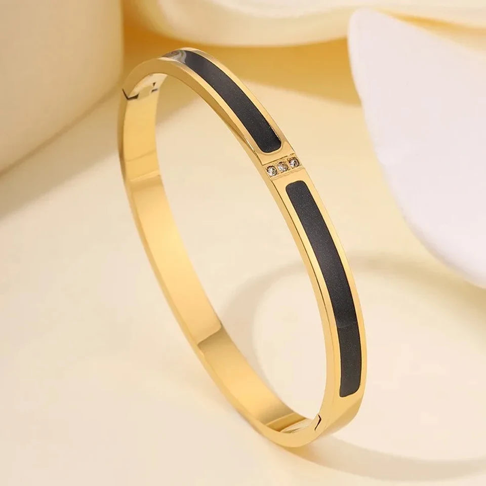 Éclat Précieux — Bracelets Empilables en Acier Inoxydable
