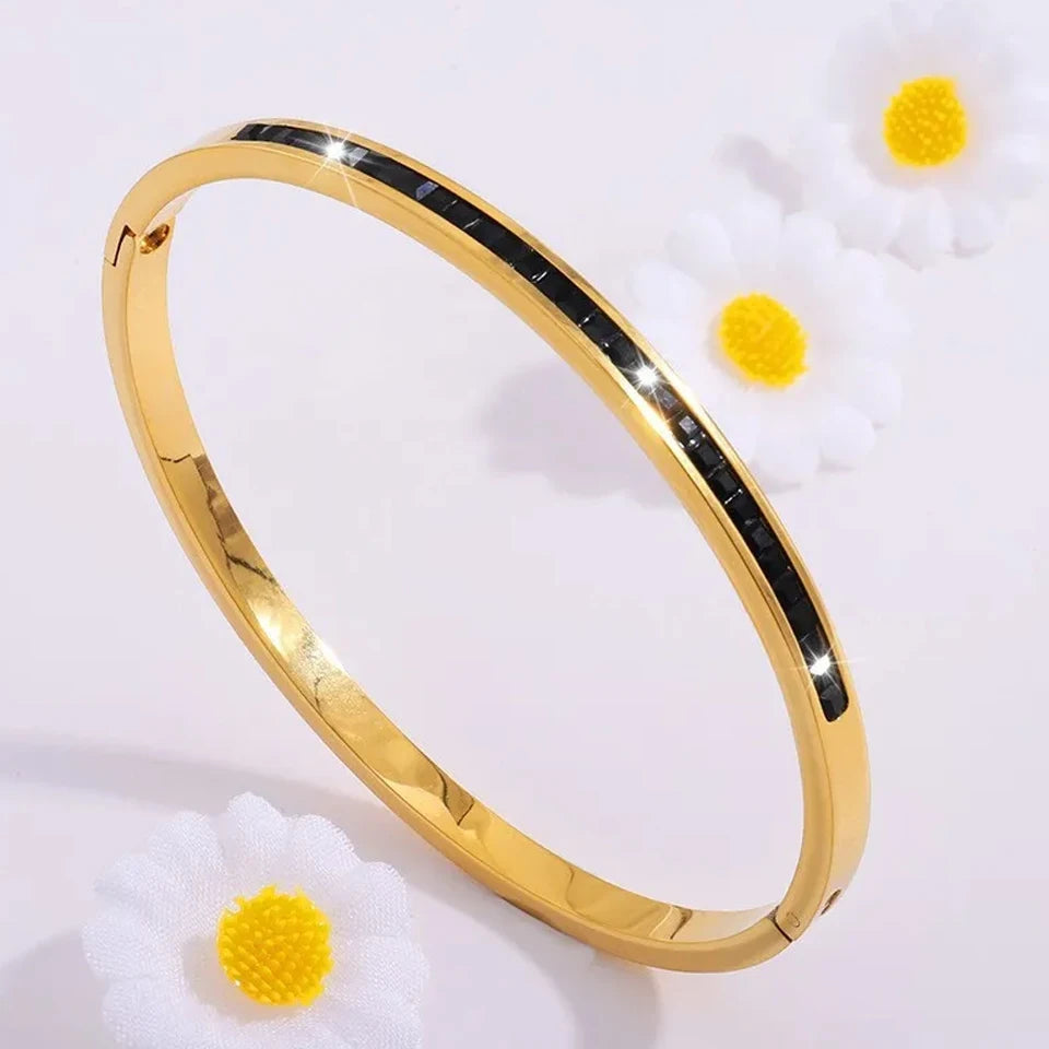 Éclat Précieux — Bracelets Empilables en Acier Inoxydable