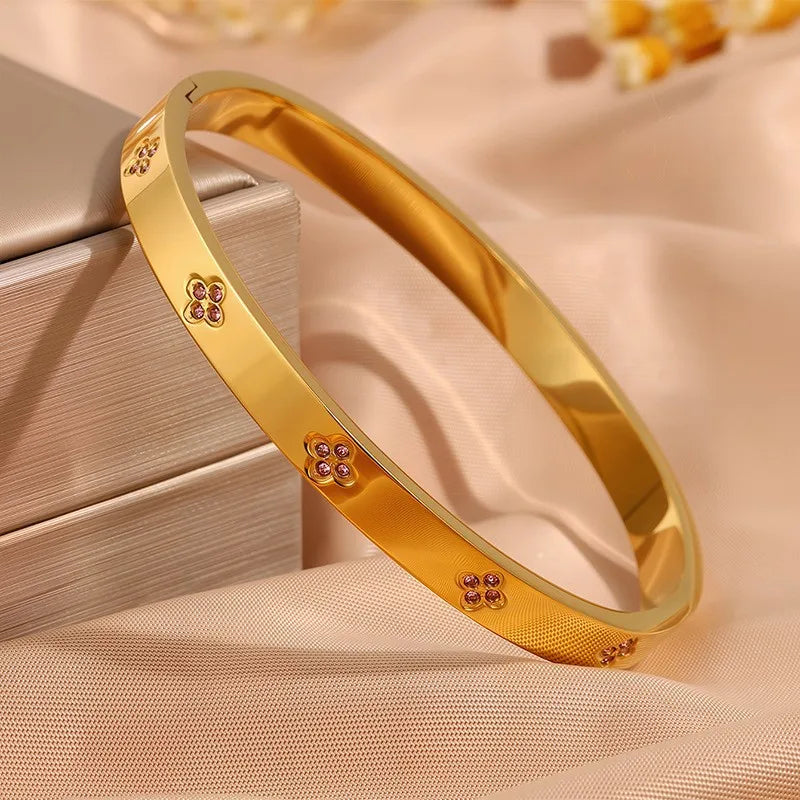 Éclat Précieux — Bracelets Empilables en Acier Inoxydable