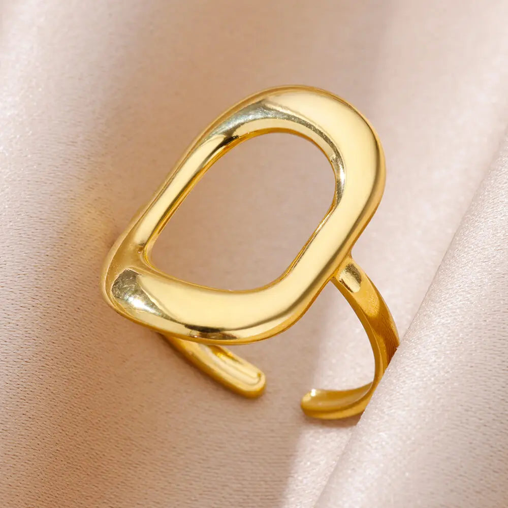 Bagues en acier inoxydable 316L pour femmes, couleur or, ne se décolore jamais, bagues classiques de luxe, bagues de couple de mariage, bijoux, livraison gratuite