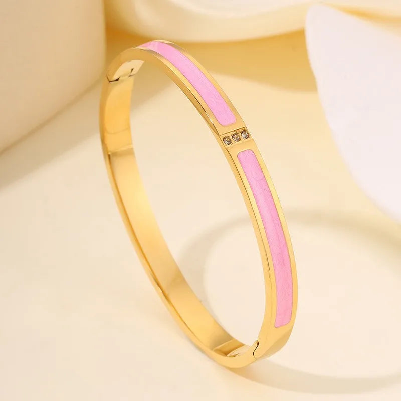 Éclat Précieux — Bracelets Empilables en Acier Inoxydable