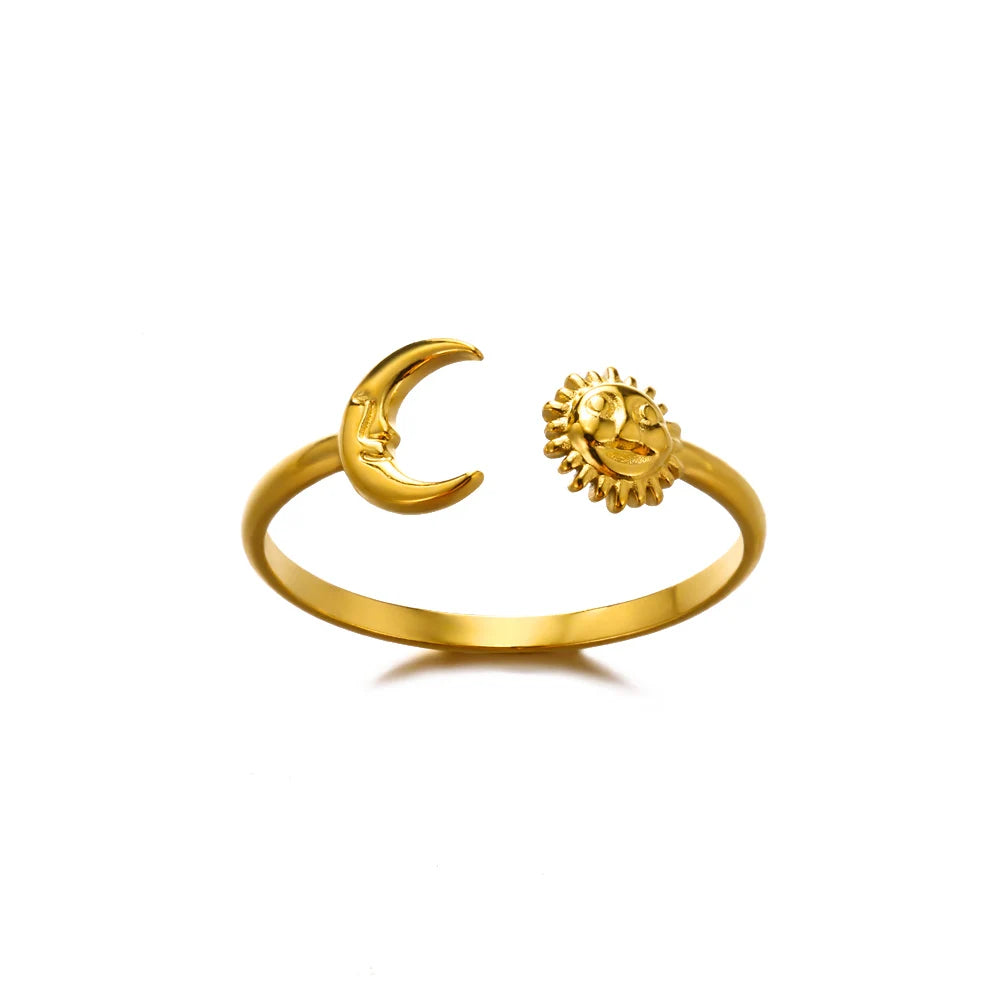 Bagues en acier inoxydable 316L pour femmes, couleur or, ne se décolore jamais, bagues classiques de luxe, bagues de couple de mariage, bijoux, livraison gratuite